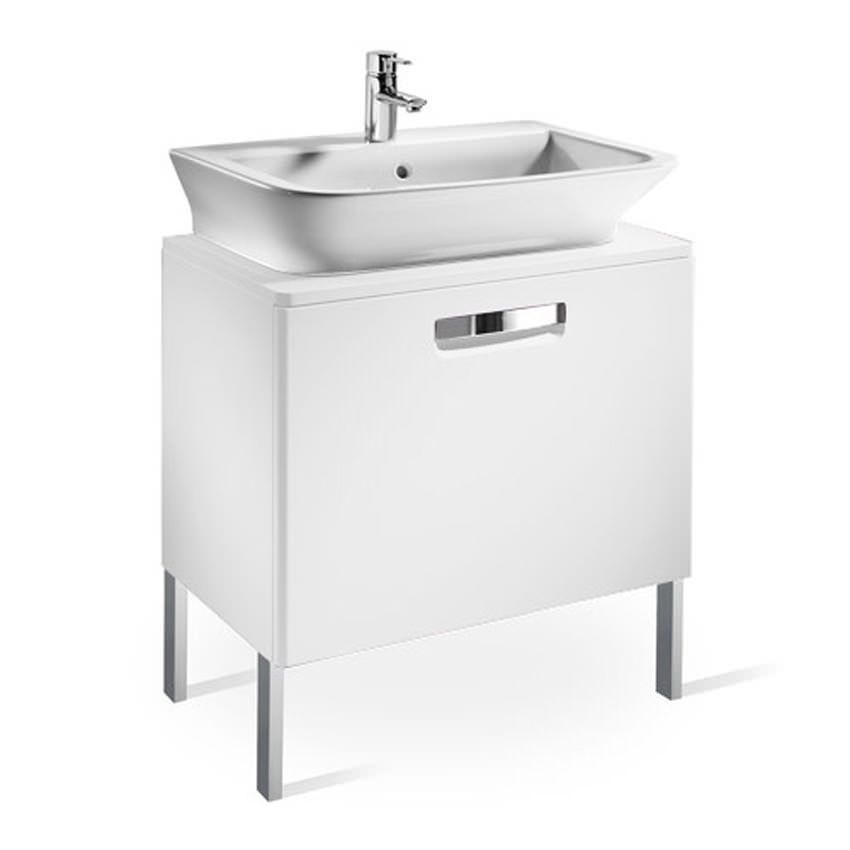 Roca The Gap Matt White Base Unit With Drawer For 500mm Basin