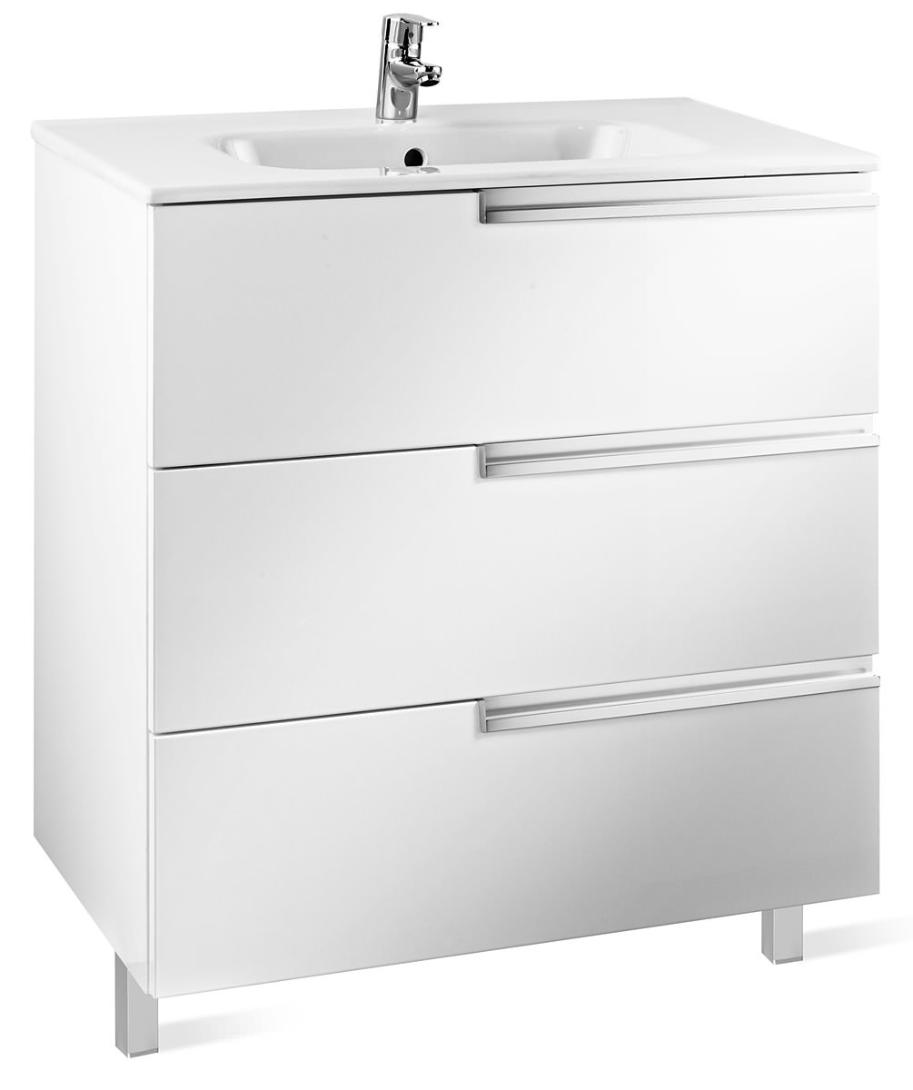 bathroom vanities 800mm Roca Drawers Victoria And With Unit Unik 3 800mm Basin N