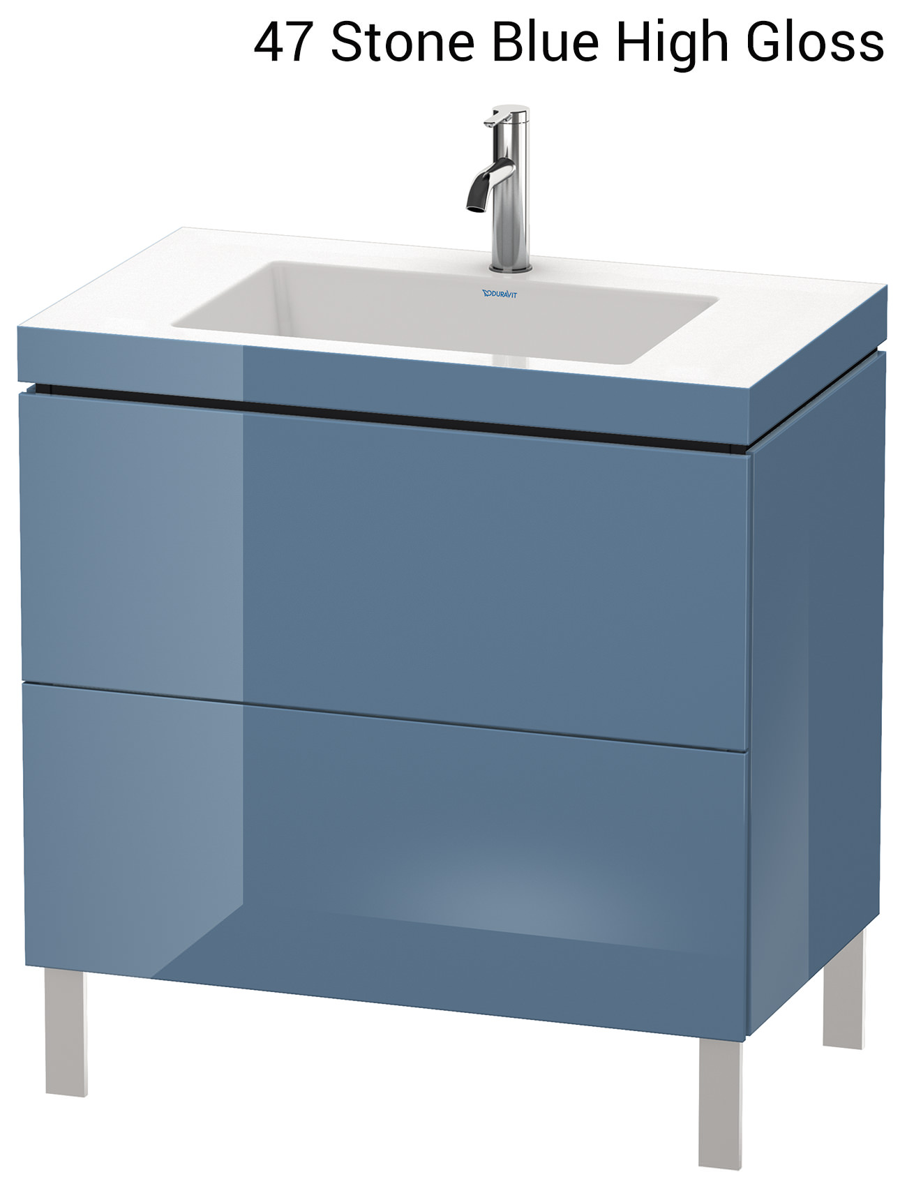Duravit LCube 800mm Floor Standing Vanity Unit With CBonded Basin