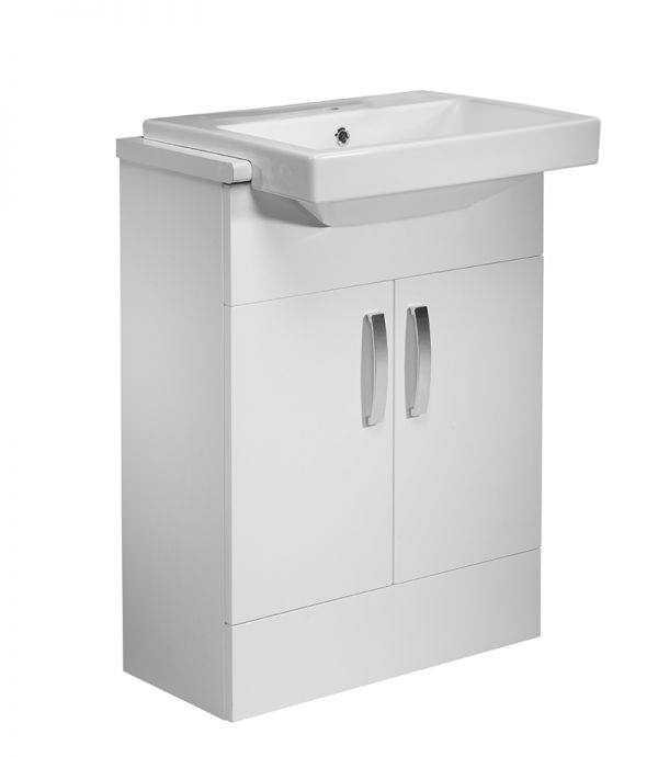 Tavistock Courier Semi Countertop Vanity Unit 2 Door W 600 X H 820mm Cr6fw Semi Countertop Vanity Unit, Bathroom Vanity Unit 600 X 300