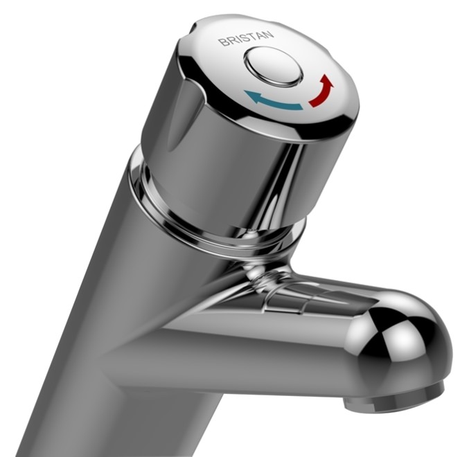 Bristan Commercial Timed Flow Temperature Control Basin Mixer Tap