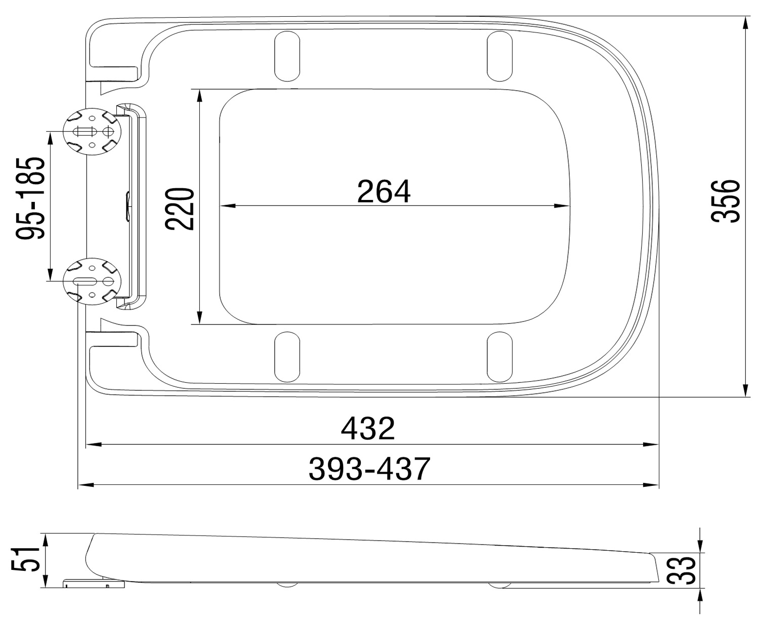 RAK Series 600 Soft Close Toilet Seat And Cover