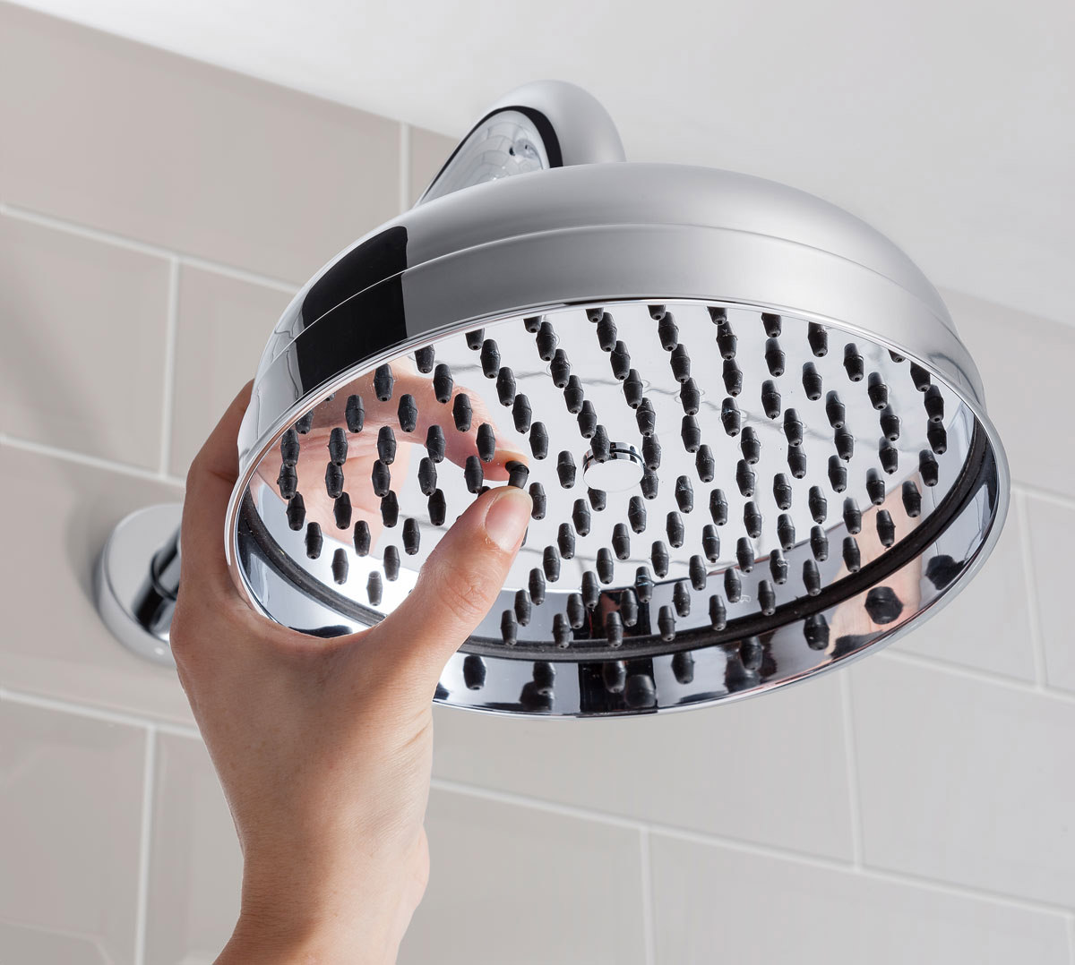 Crosswater Belgravia Chrome Easy Clean 200mm Fixed Shower Head