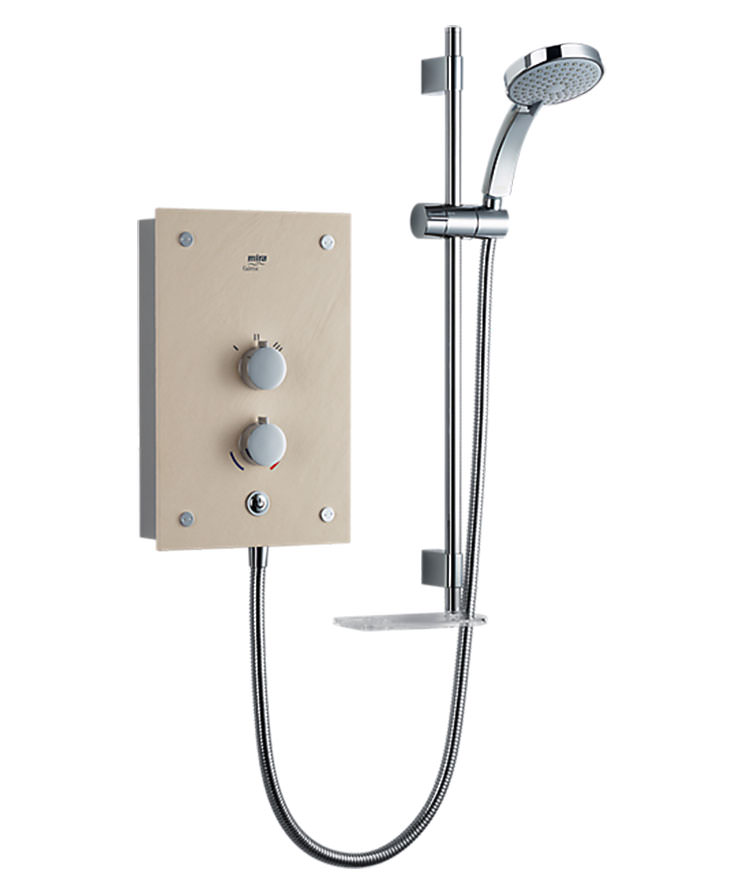Mira Galena 9.8kW Thermostatic Electric Shower Light Stone