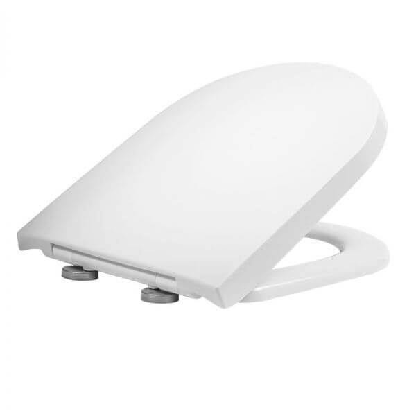 Tavistock Delta Soft Close DShaped White Toilet Seat 8903WSC