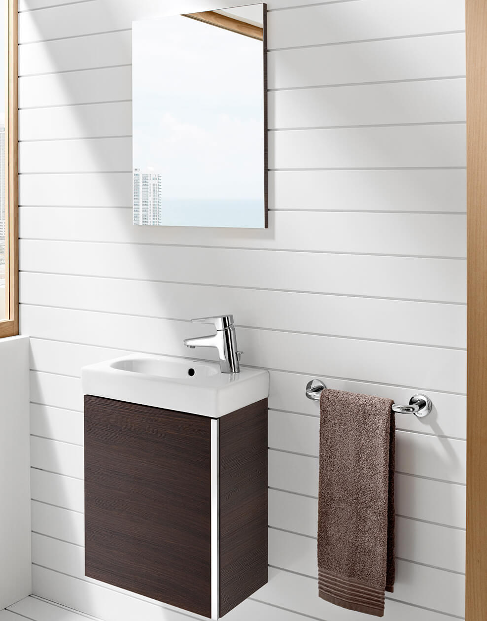 Roca Mini Basin And Base Unit Gloss White