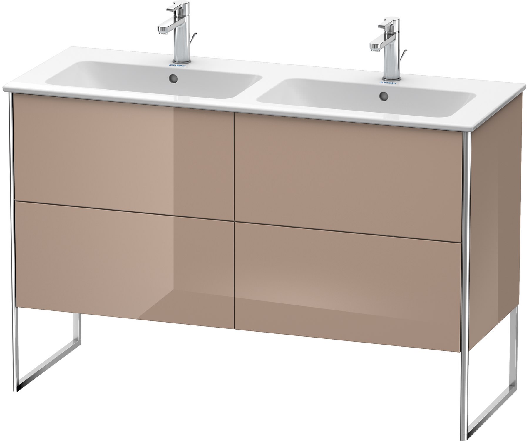 Duravit XSquare FloorStanding 4 Drawer Vanity Unit 1280 x 478 x 832mm
