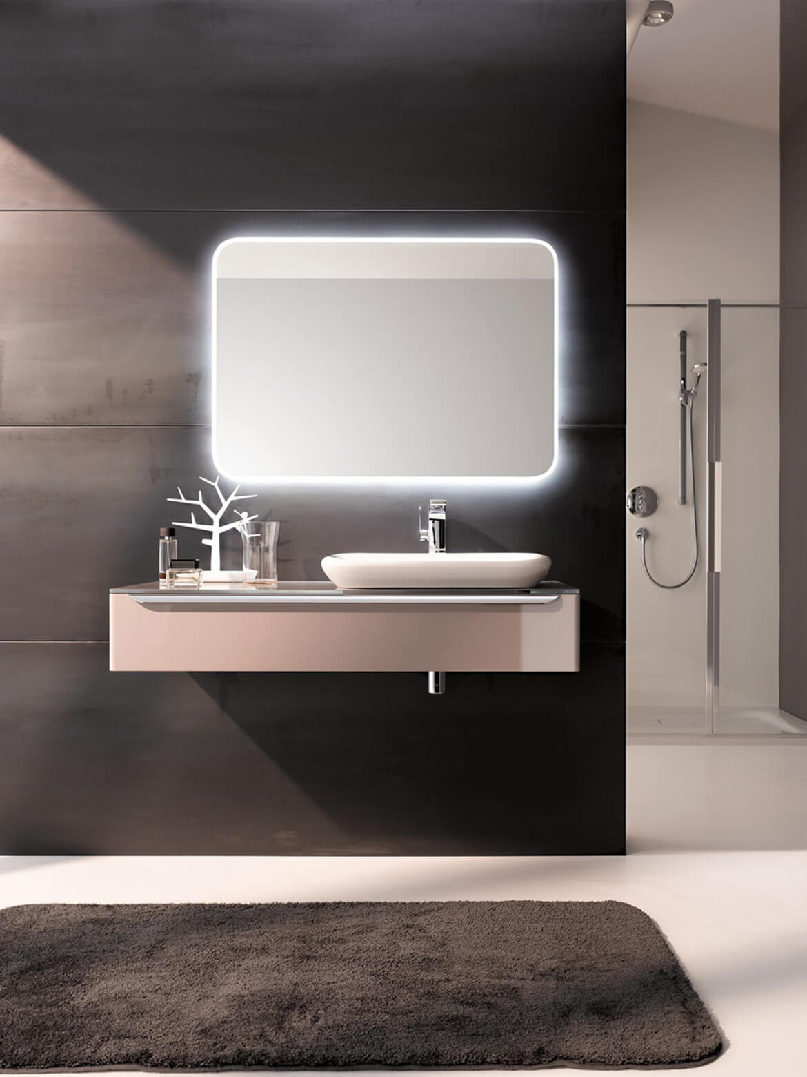 Geberit MyDay 1000 x 700mm Illuminated LED Mirror 824300000
