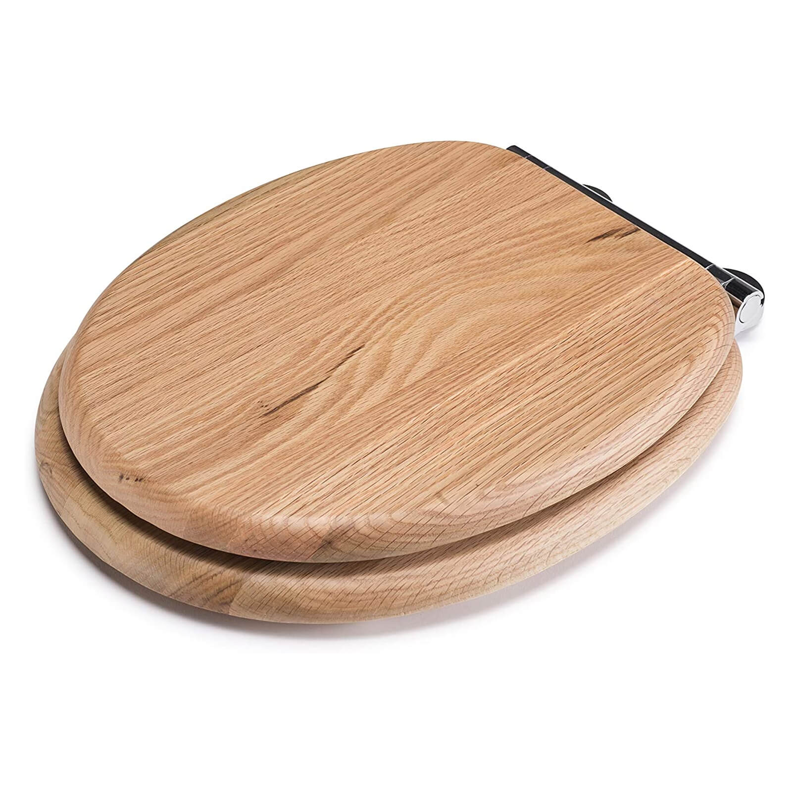 Croydex Rutland FlexiFix Oak Soft Close Toilet Seat WL602376H