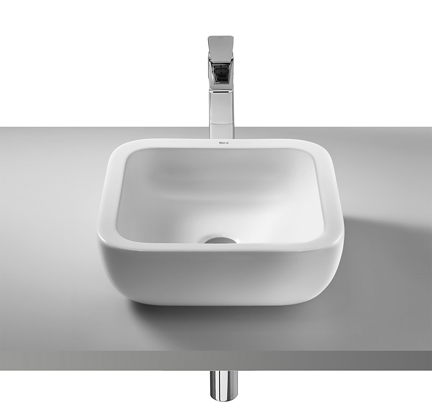 Roca Khroma 400 x 400mm Over Countertop Basin With No Taphole