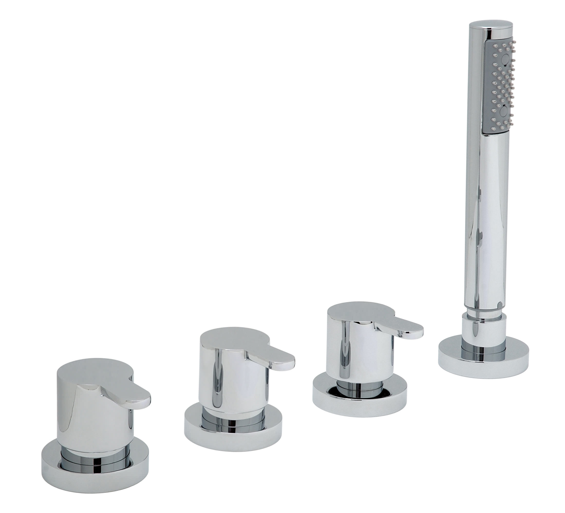 Vado Sense 4 Hole Bath Shower Mixer Tap Without Spout