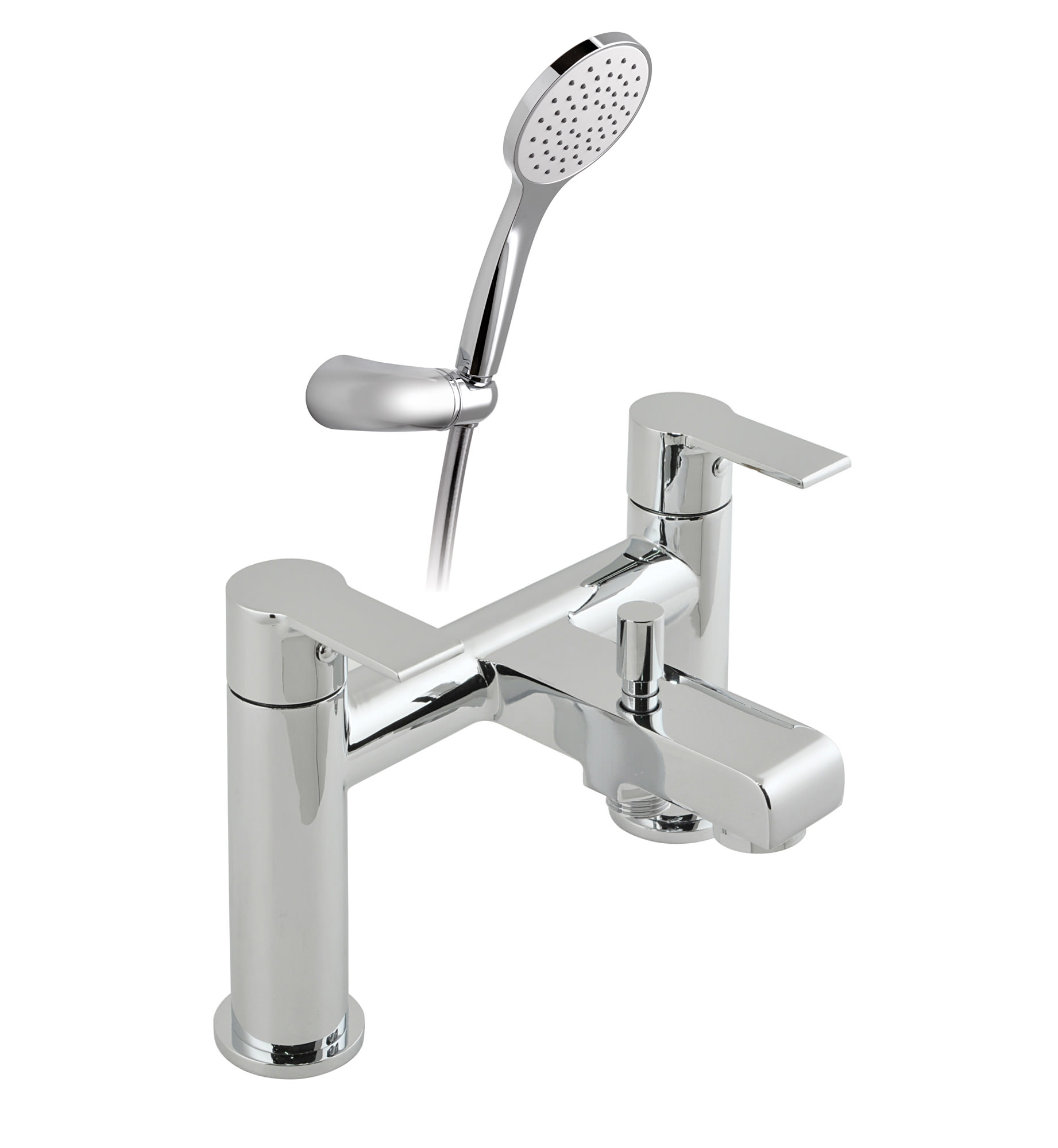Vado Ion 2 Hole Bath Shower Mixer Tap With Shower Kit