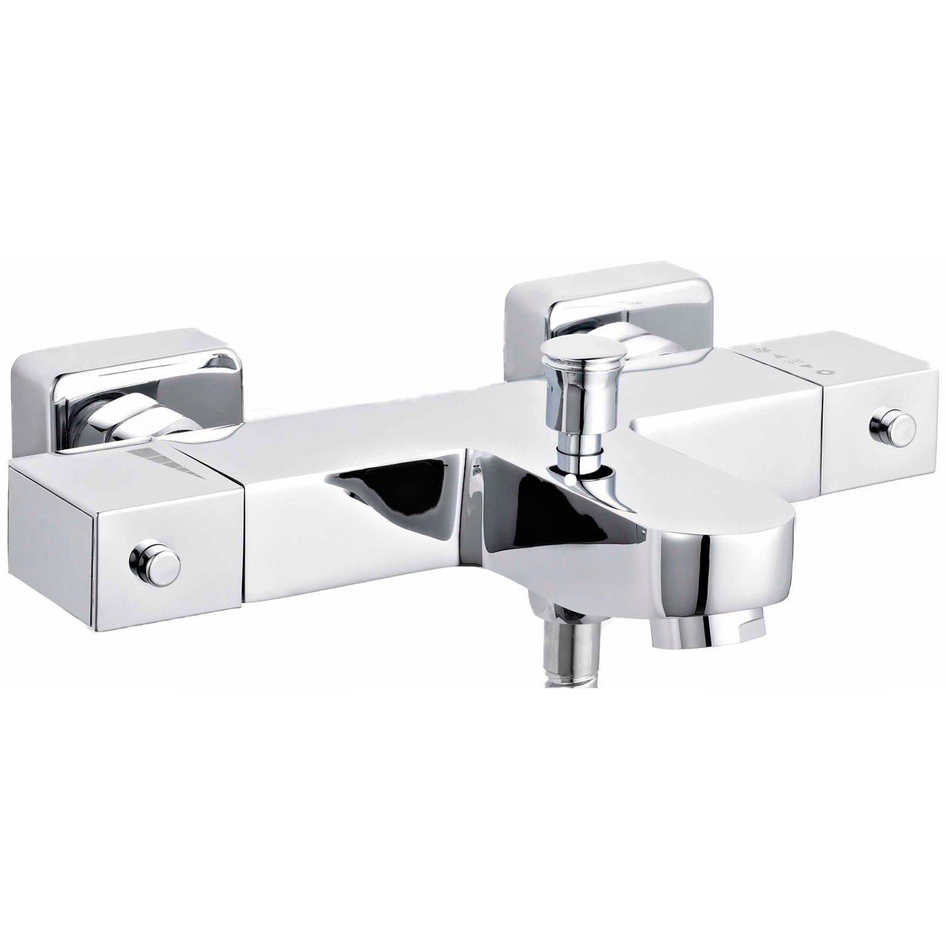 Nuie Premier Square Thermostatic Bath Shower Mixer Tap