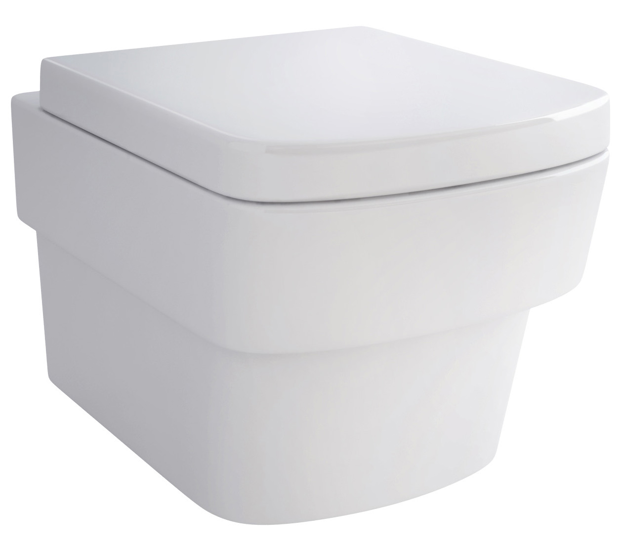 Pura Bloque Wall Hung WC Pan And Soft Close Seat 500mm