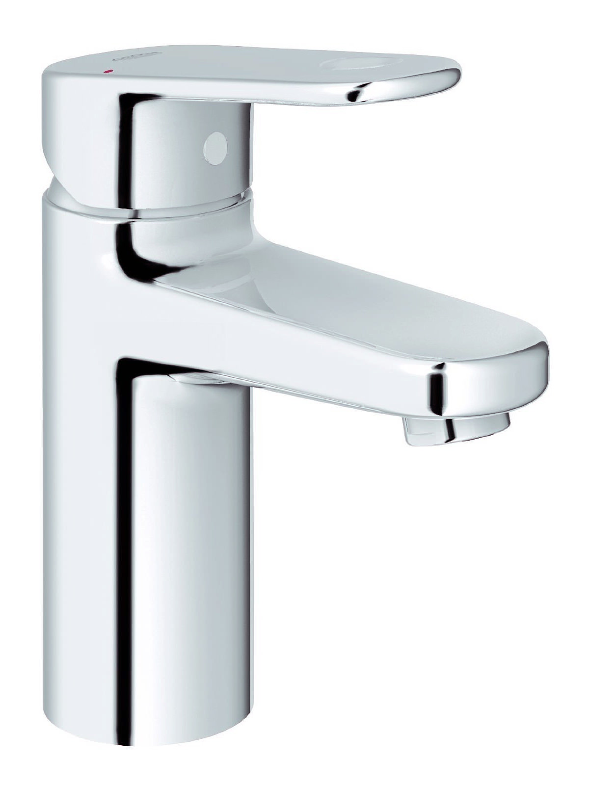 Grohe Europlus Smooth Body Mono Basin Mixer Tap With Metal Lever