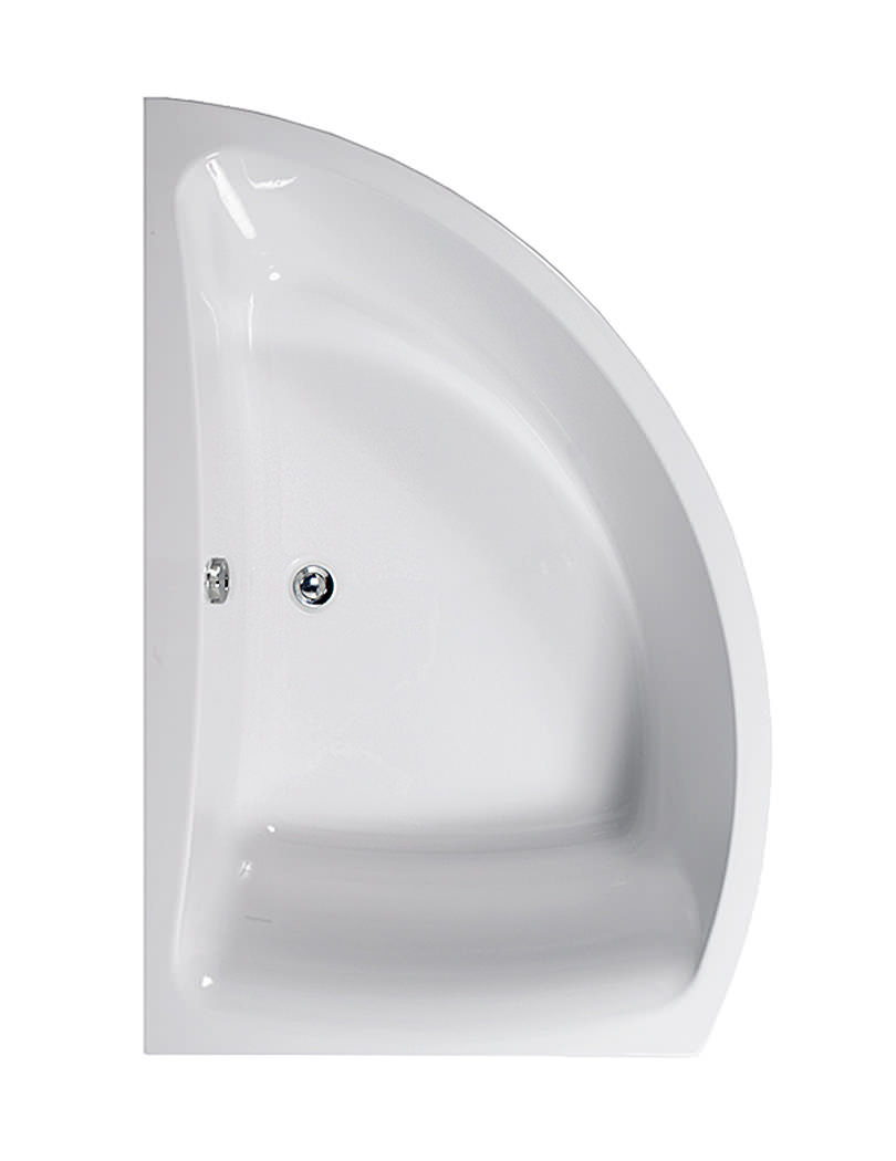 Aquaestil Comet White 1500 x 1000mm Left Handed Corner Bath