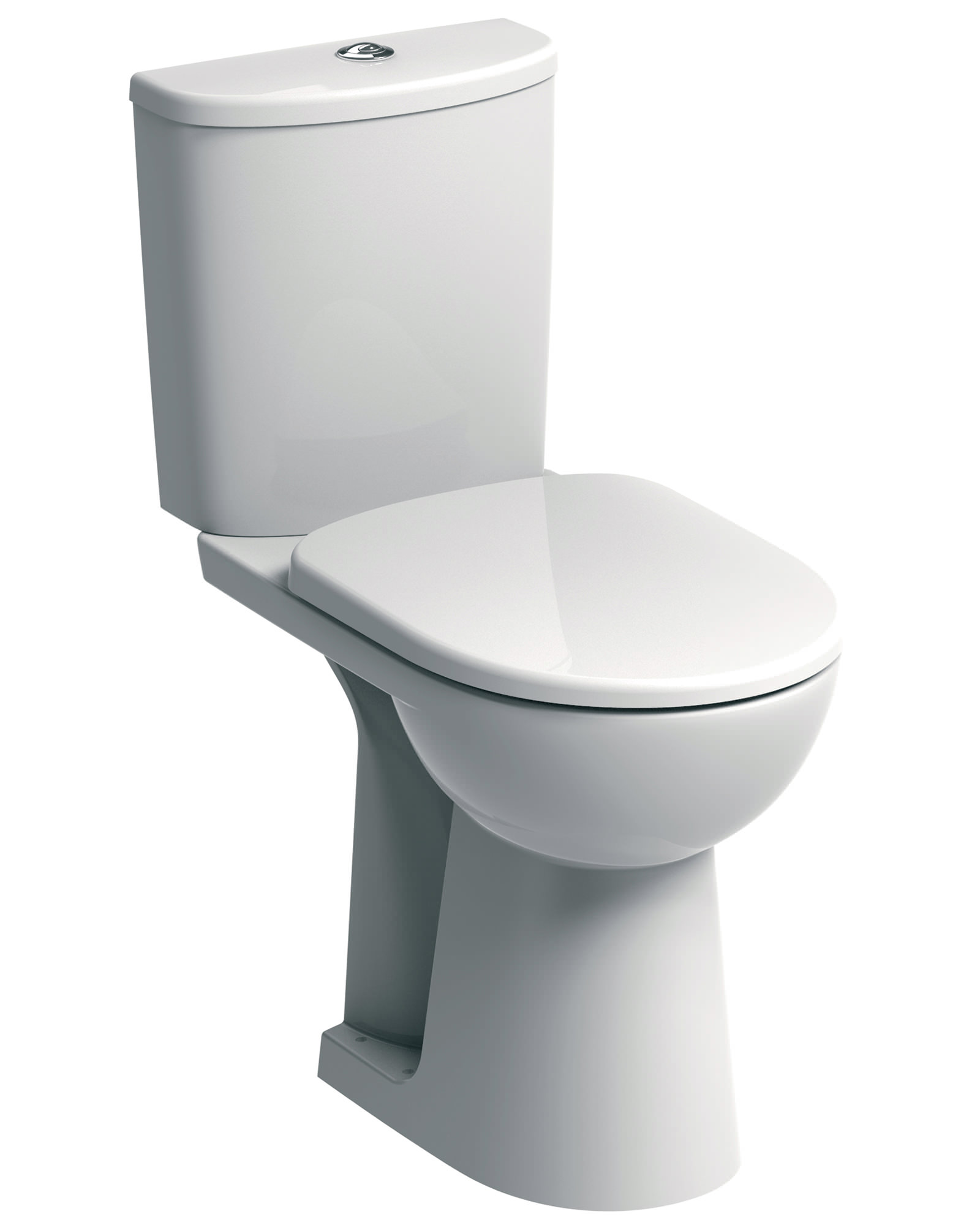 Twyford E100 Round 460mm Raised Height Close Coupled WC Suite