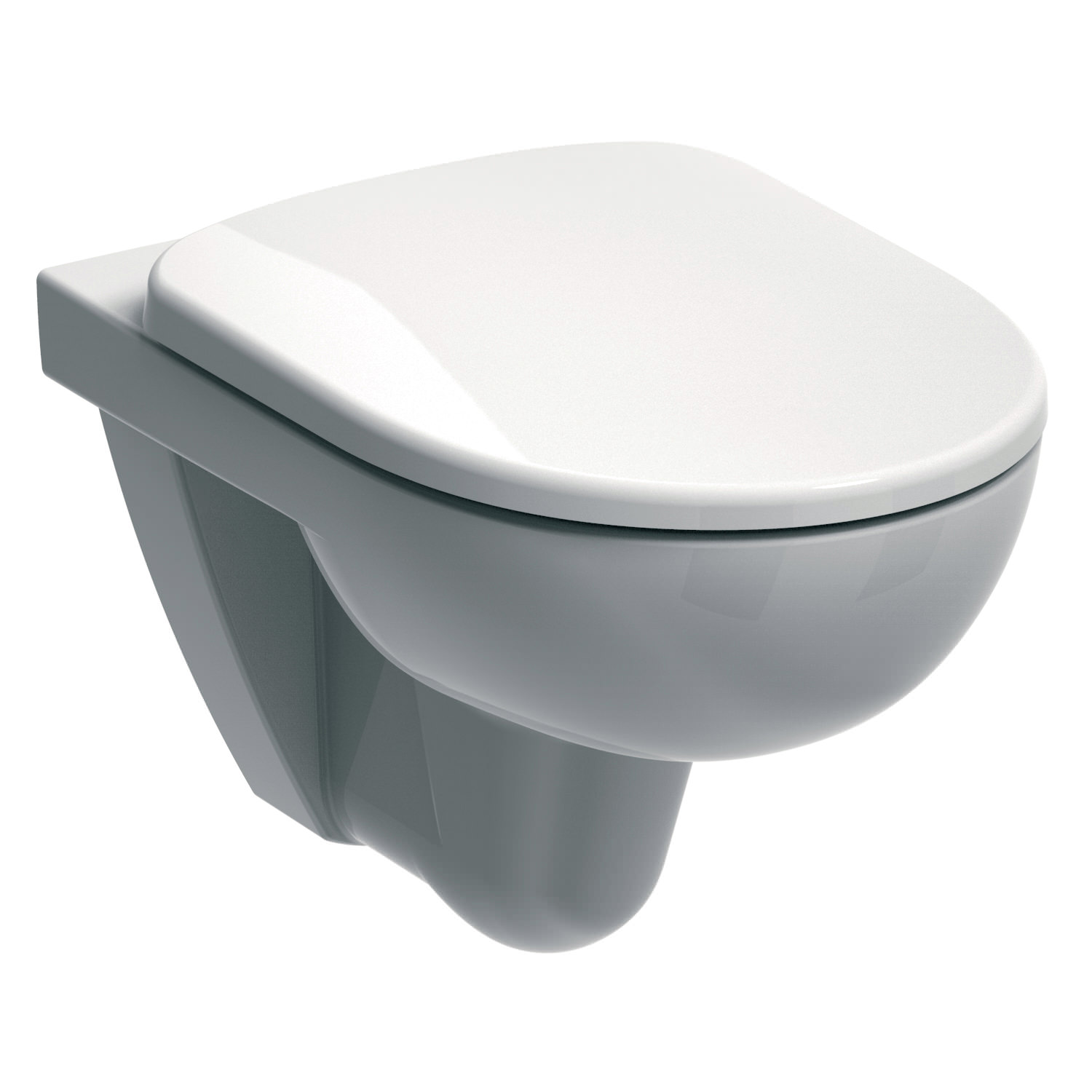 Twyford E100 Round 530mm Flushwise Wall Hung WC Pan