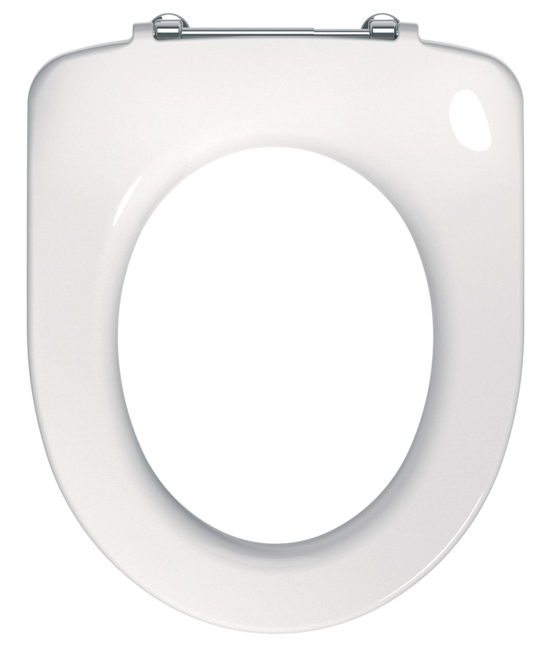 Twyford E100 Round Toilet Seat Ring With Metal Top Fix Hinge