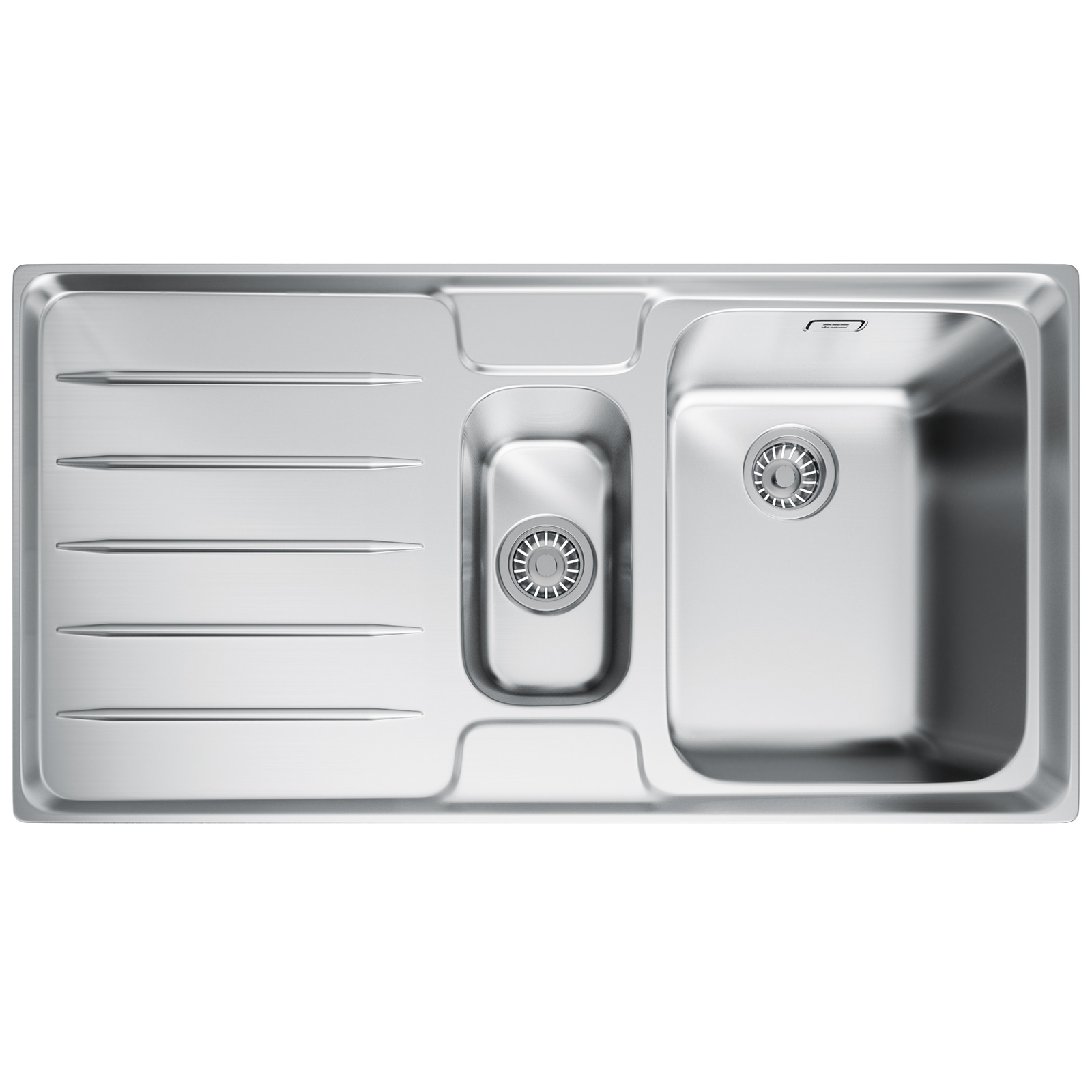 Franke Laser LSX 651 Stainless Steel Left Hand Drainer 1.5 Bowl Inset ...
